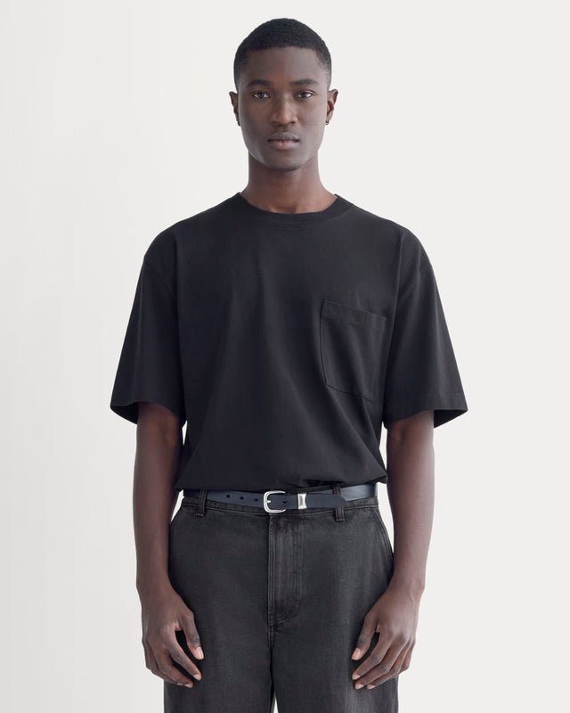 Oversized Midweight Tee | Black