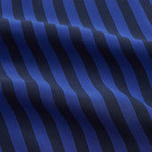 And Navy Candy Stripe Silk Hyde Pyjamas Set
