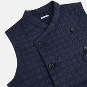 Double Breasted Quilted Gilet