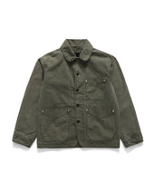 WANDERER CHORE JACKET / OLIVE DYEING LINEN