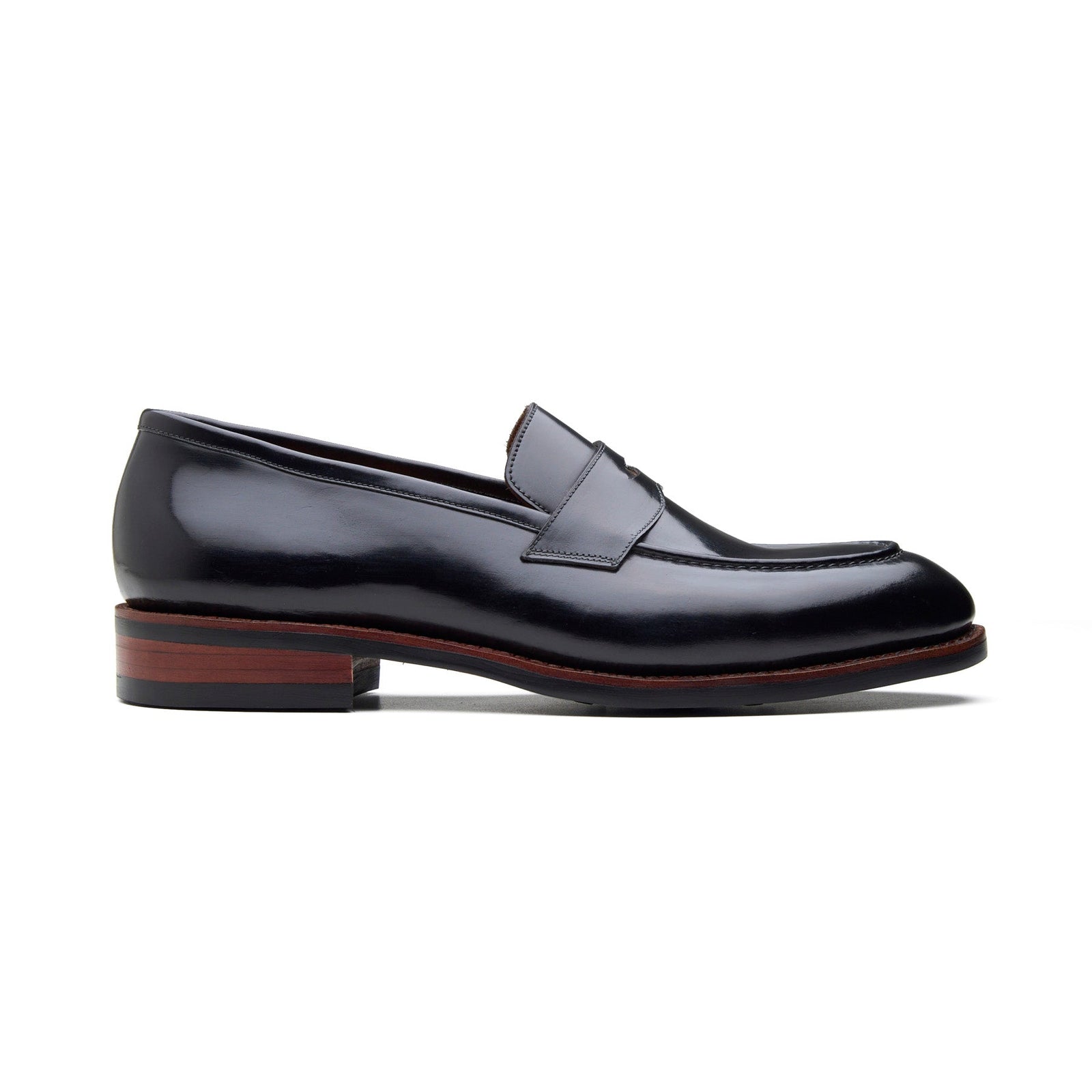 Aurus Penny Loafer Black Shell Cordovan Cordovan Series
