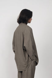 Ash Grey Handspun Textured Shrug