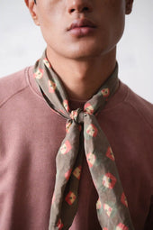 Vibrant Silk Bandhani Bandana
