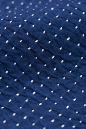 Indigo Cotton Kantha Patchwork Shirt