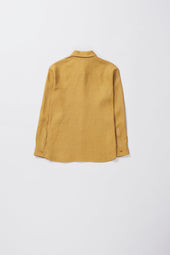 Relaxed Fit Linen Shirt In Yellow