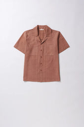 Orange Rust Relaxed Camp Shirt