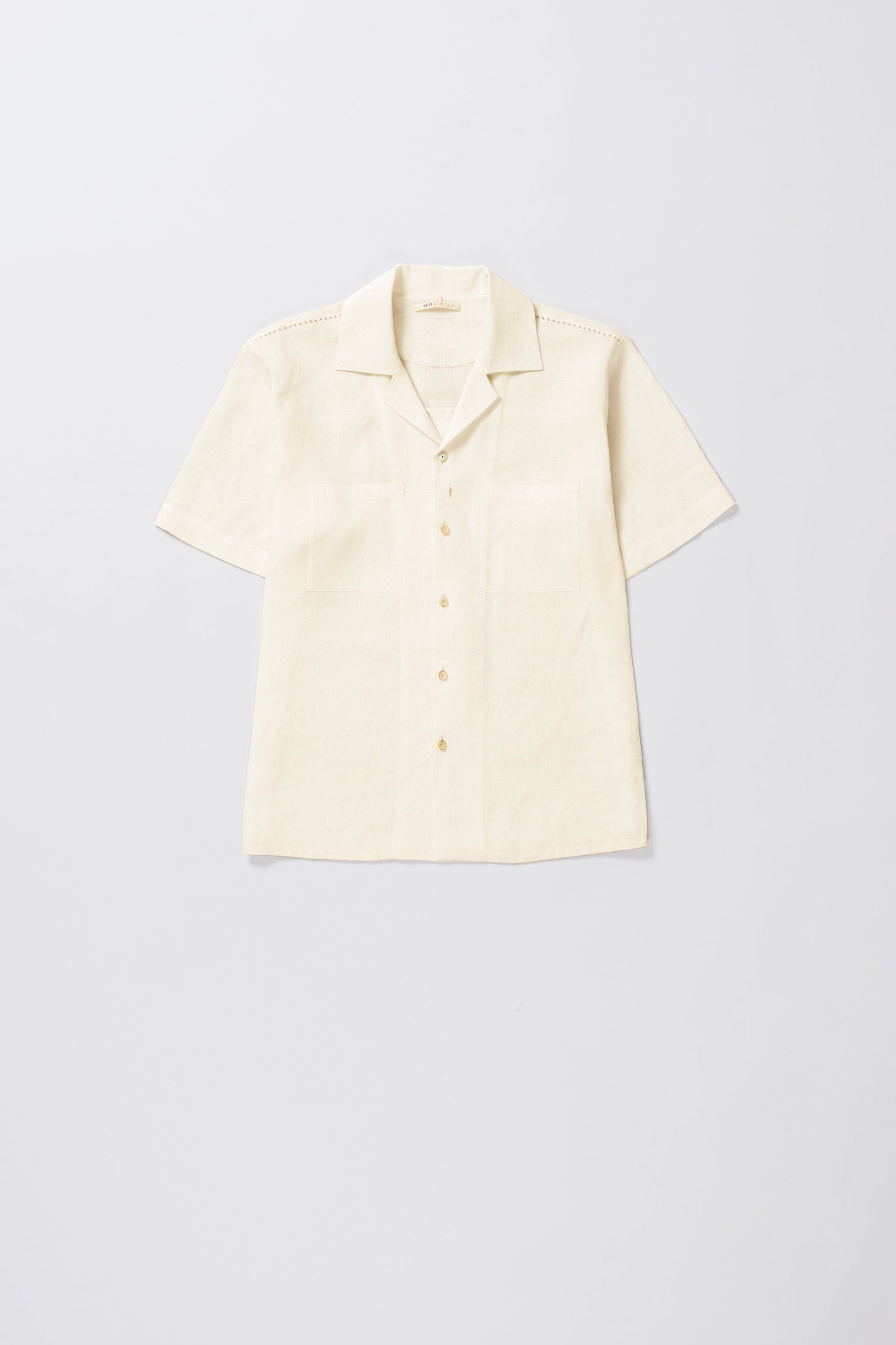 Linen Camp Collar Shirt