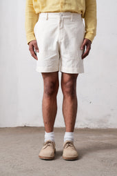 Ecru Regular Shorts