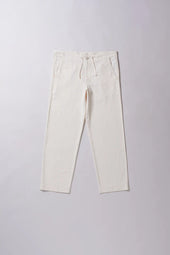 Ecru Adjustable Relaxed Pants