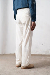 Ecru Adjustable Relaxed Pants