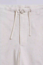 Ecru Adjustable Relaxed Pants