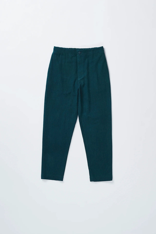 Tapered Fit Trousers Bottle Green