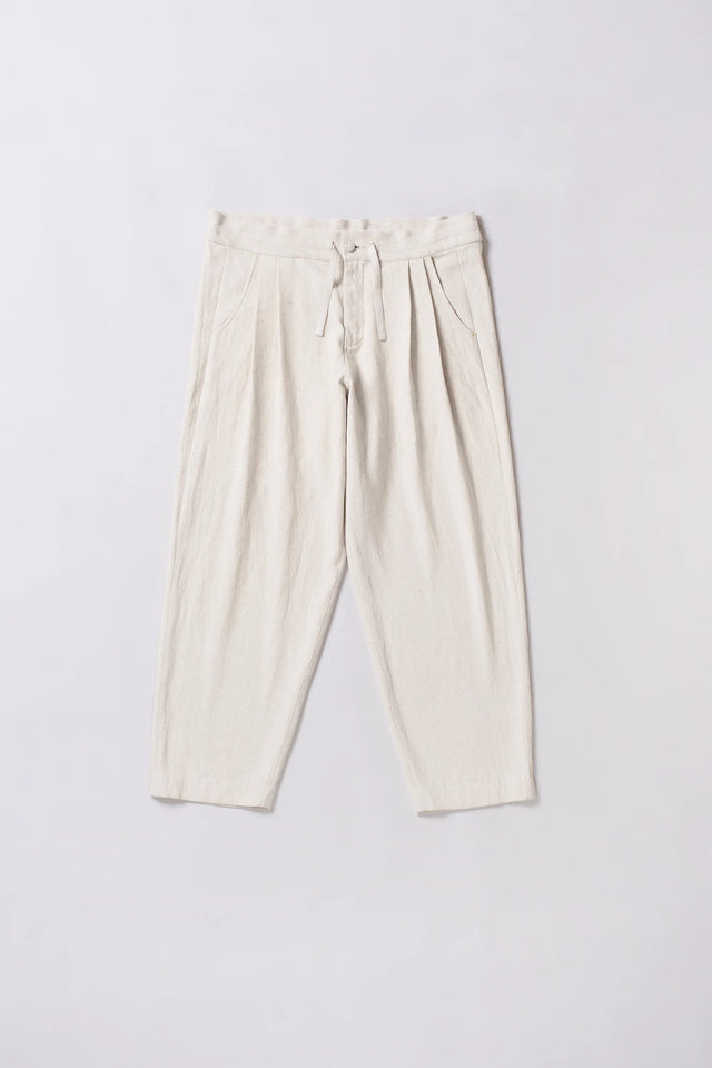 Handspun Organic Cotton Ecru Pant