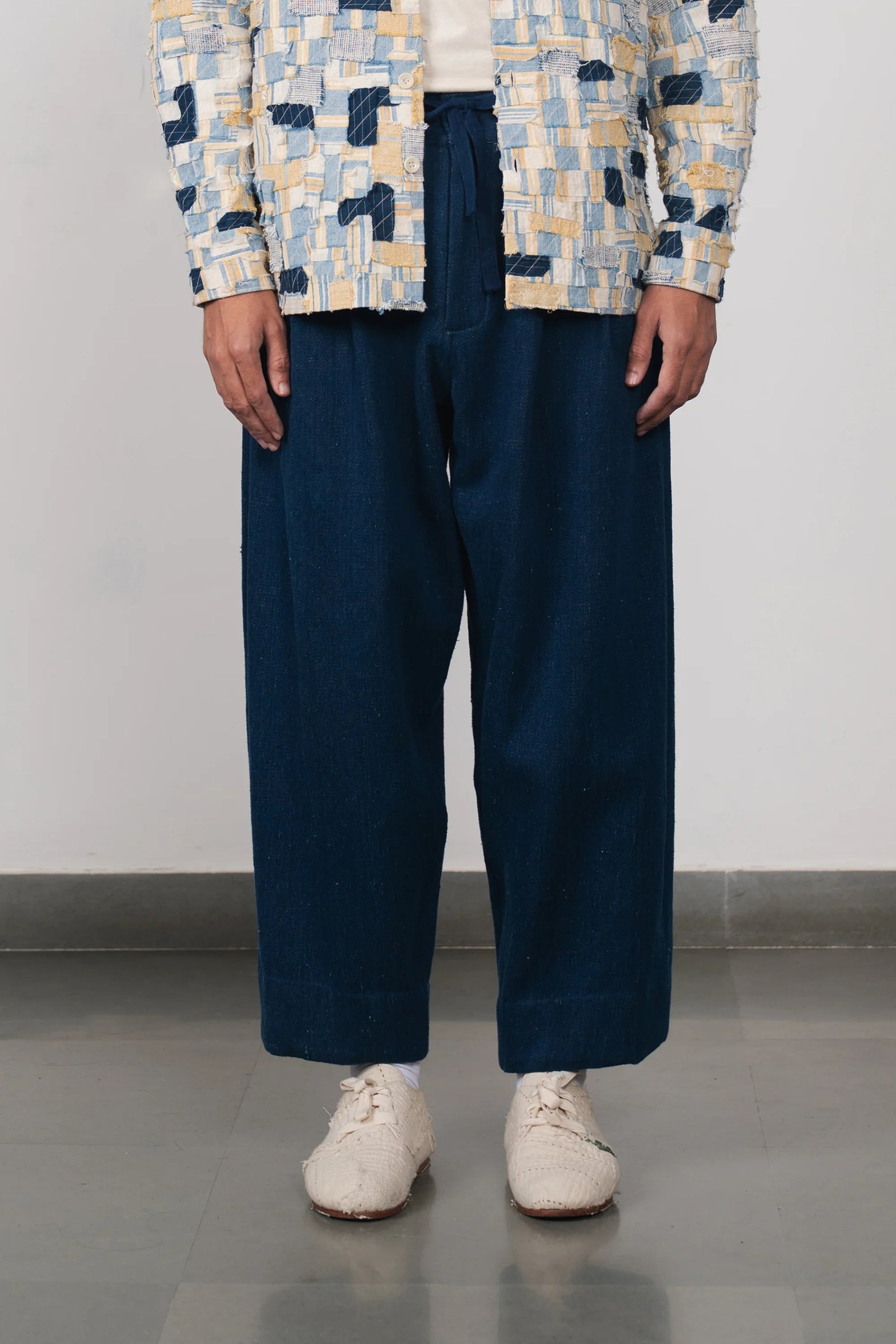 Denim Wide Leg Trousers