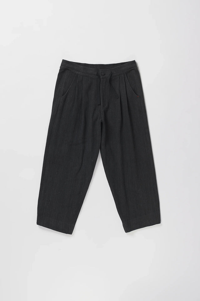 Handspun Cotton Denim Pant in Midnight Indigo
