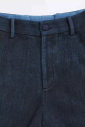 Midnight Indigo Washed Effect Denim Trousers