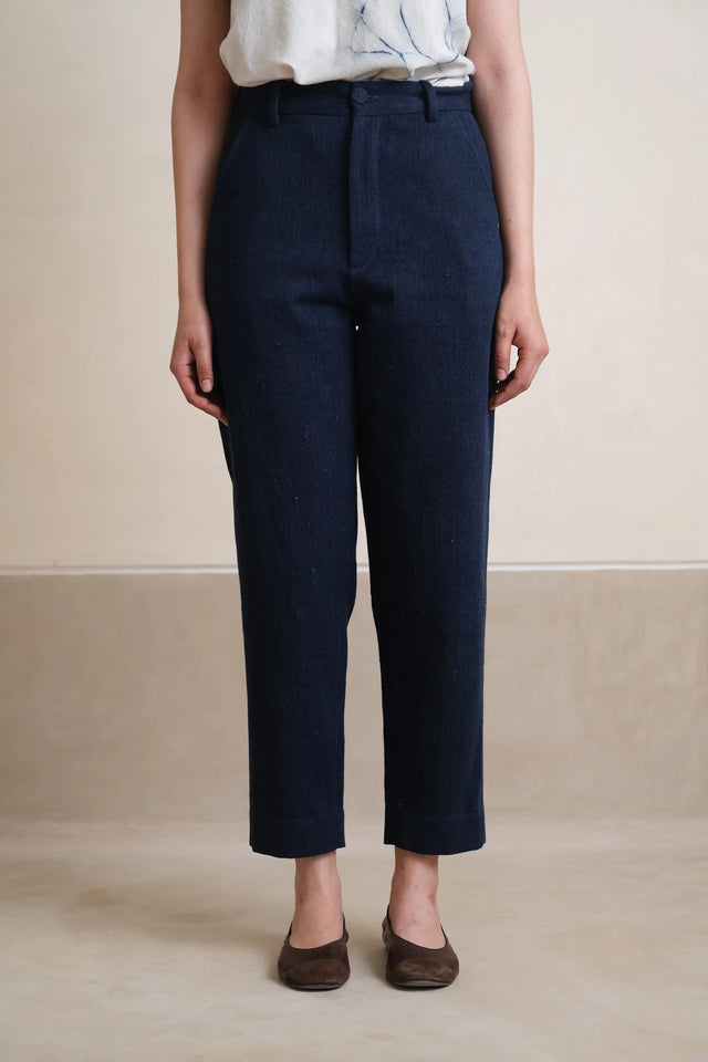 Denim Tapered Trousers
