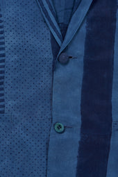 Medium Block Printed Silk Jacket