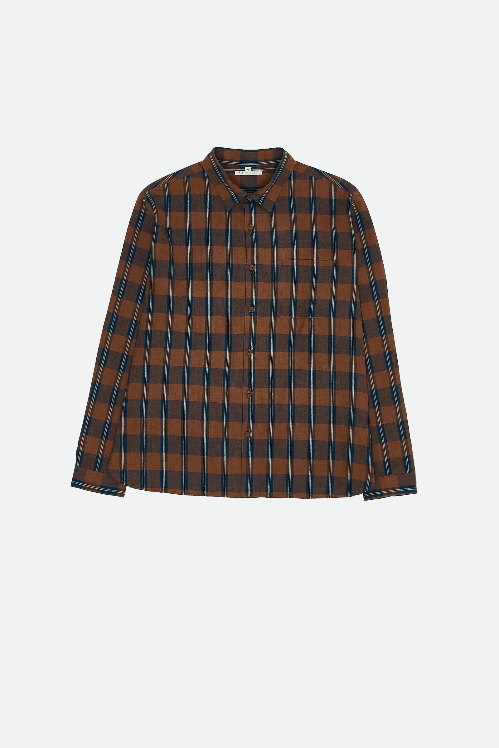 Multi Colour Yarn Dyed Spread Collar Shirt