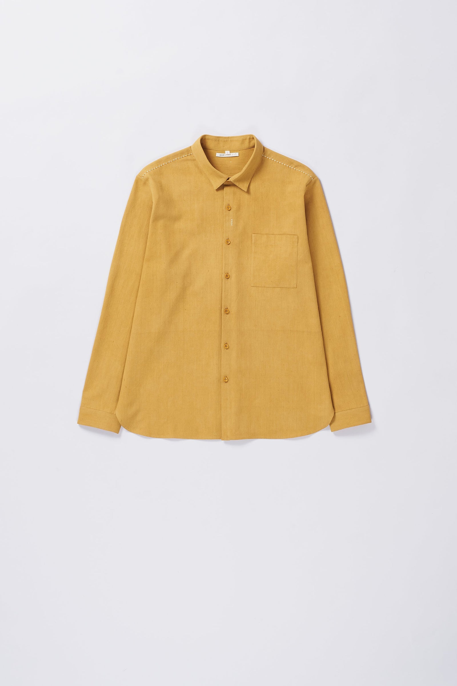 Yellow Cotton Unisex Shirt