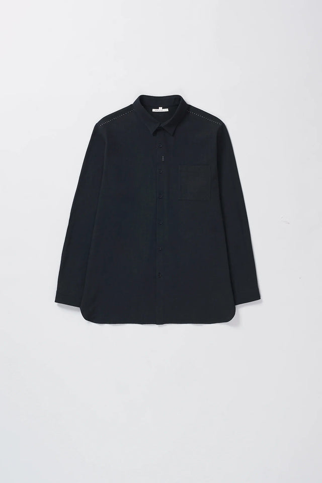 Black Organic Cotton Shirt