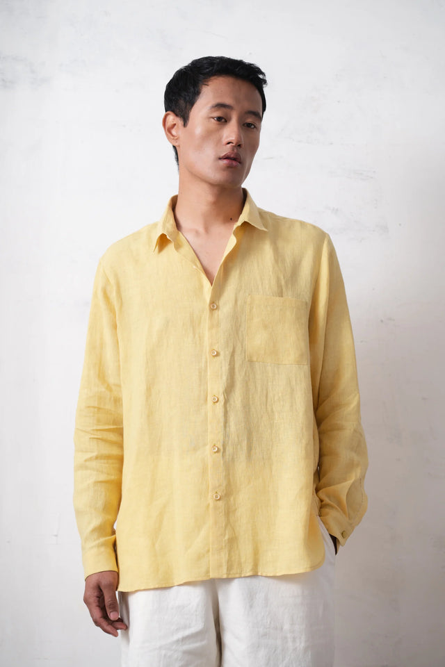 Light Yellow Relaxed Lovers Shirt