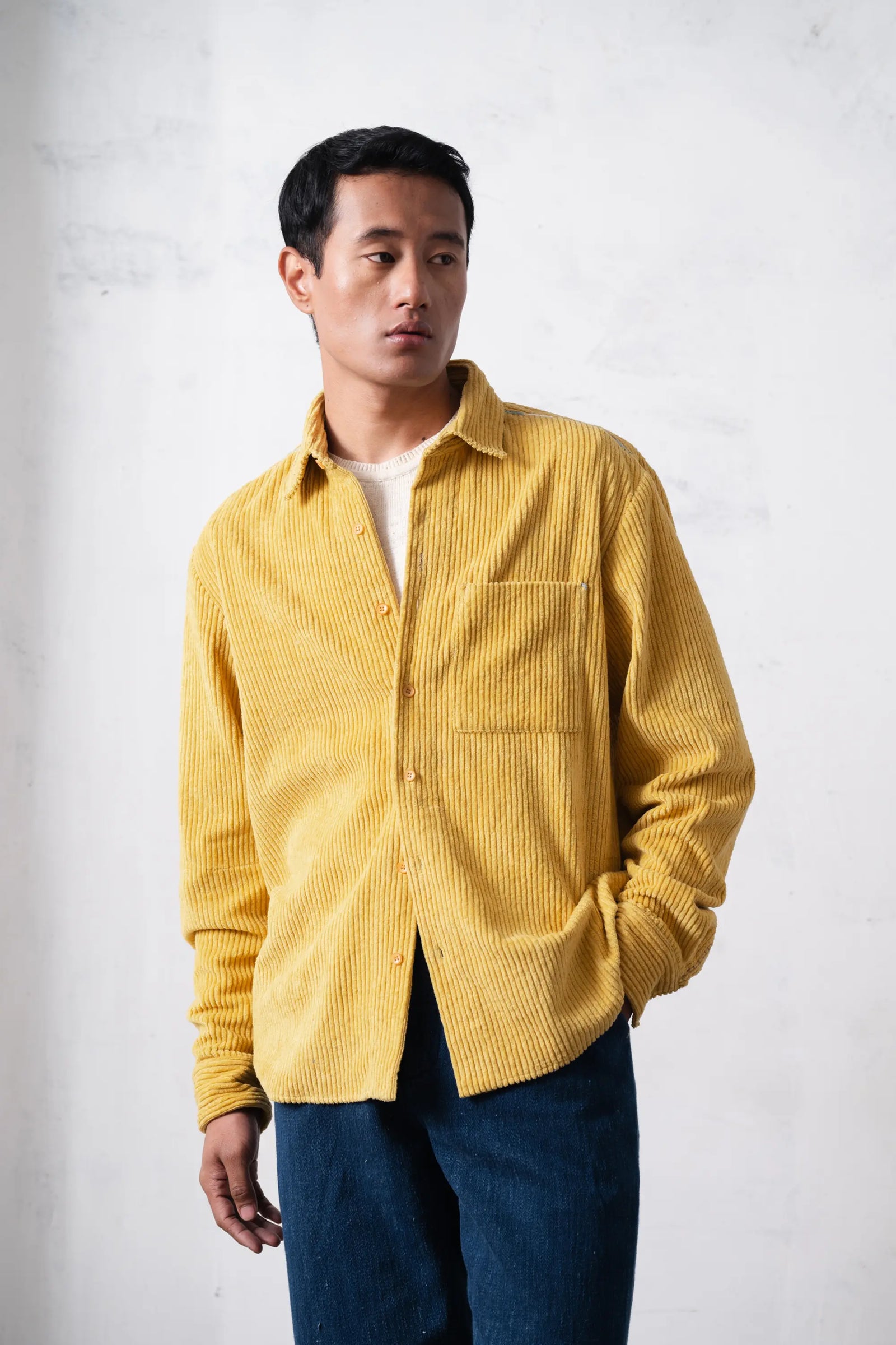 Ochre Corduroy Shirt