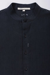 Black Kimono Sleeve Shirt
