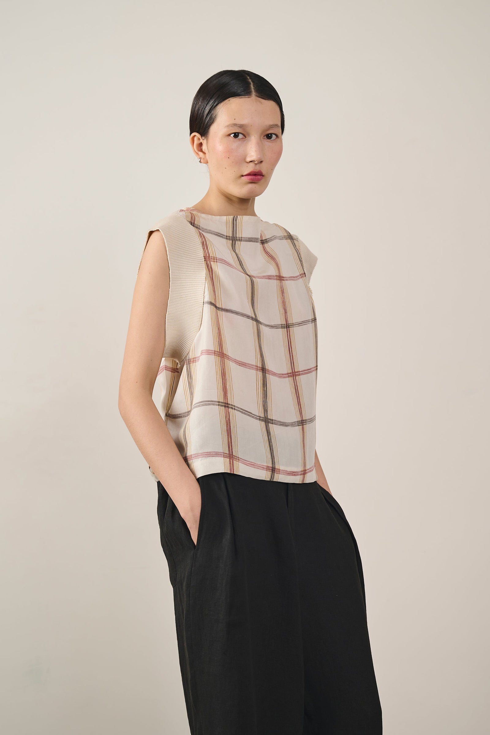Sleeveless Boxy Top