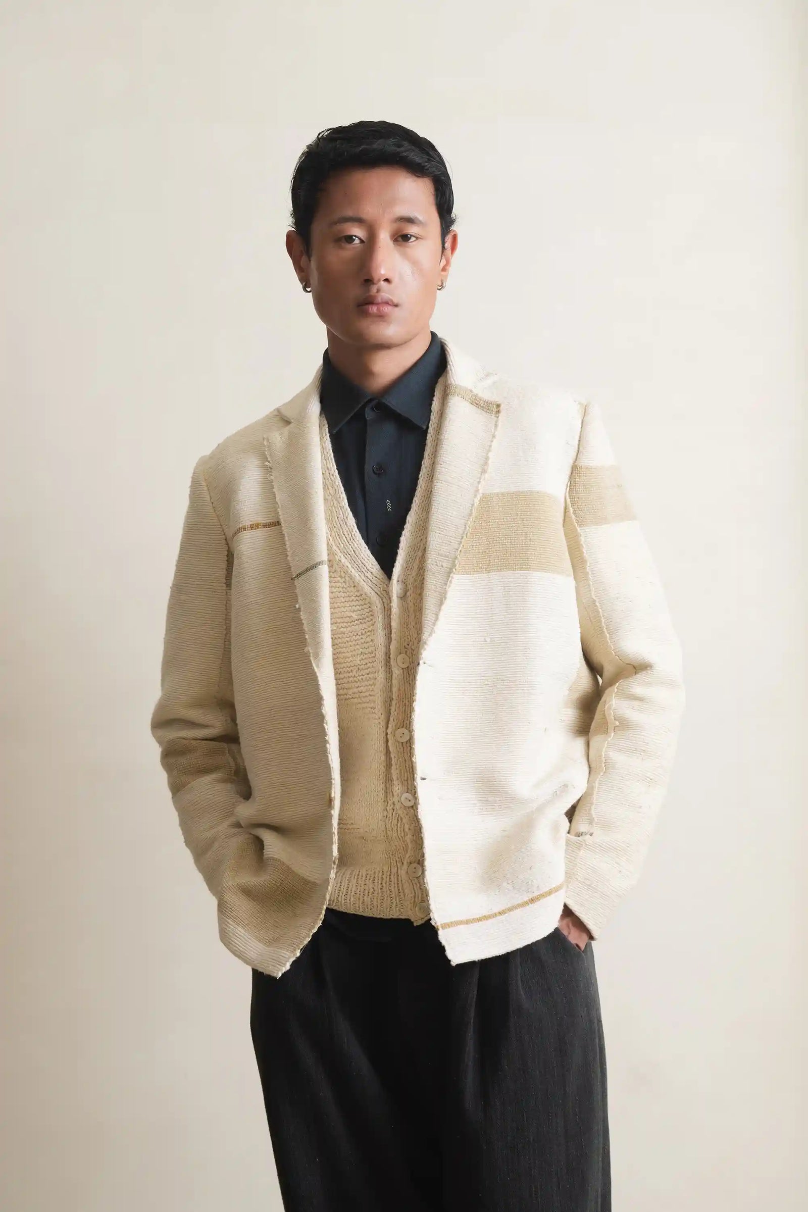 Statement Patchwork Jacket In