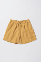 Linen Shorts In Yellow