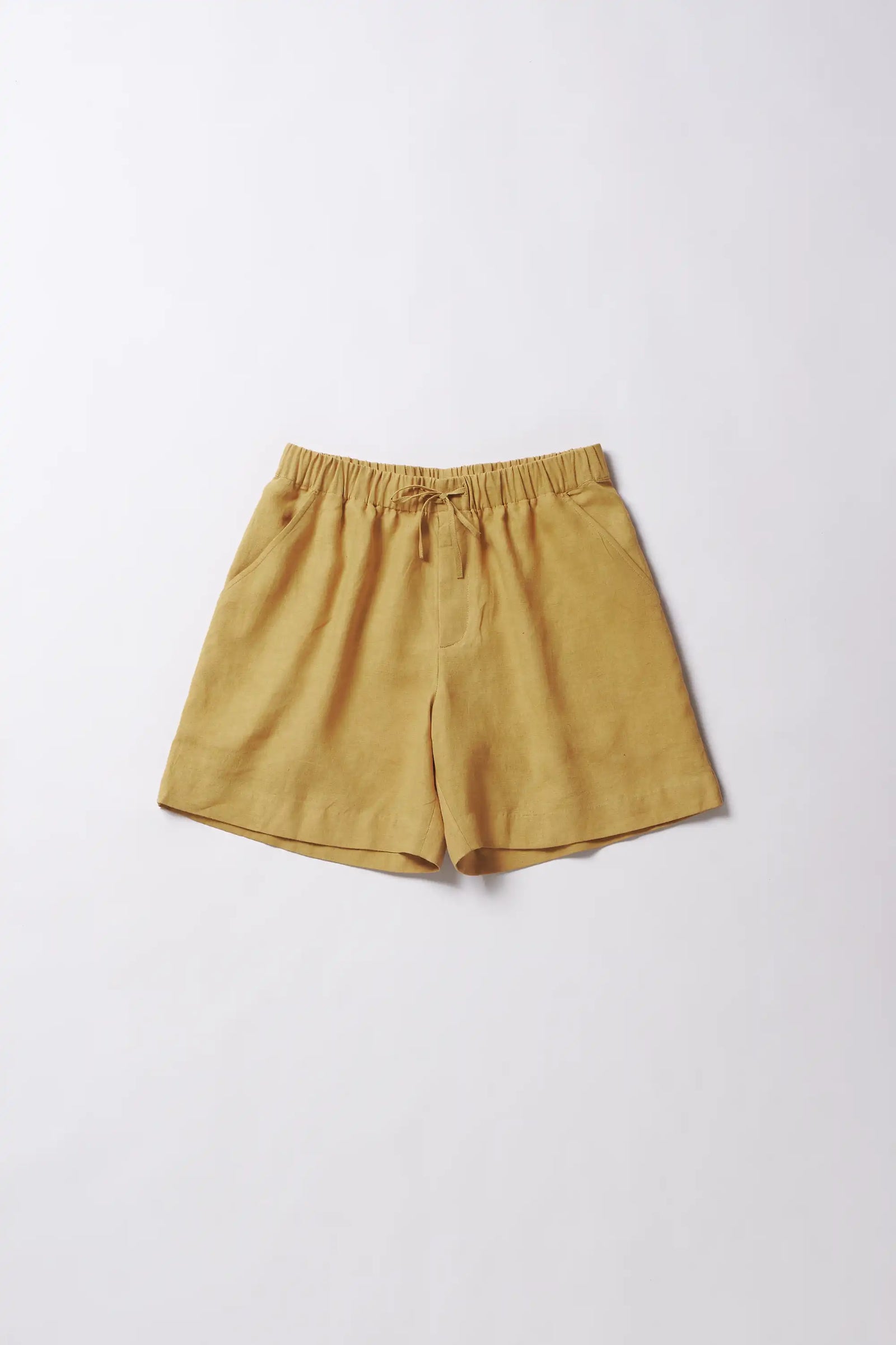 Ochre Yellow Adjustable Shorts
