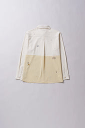 Ecru Embroidered Relaxed Shirt