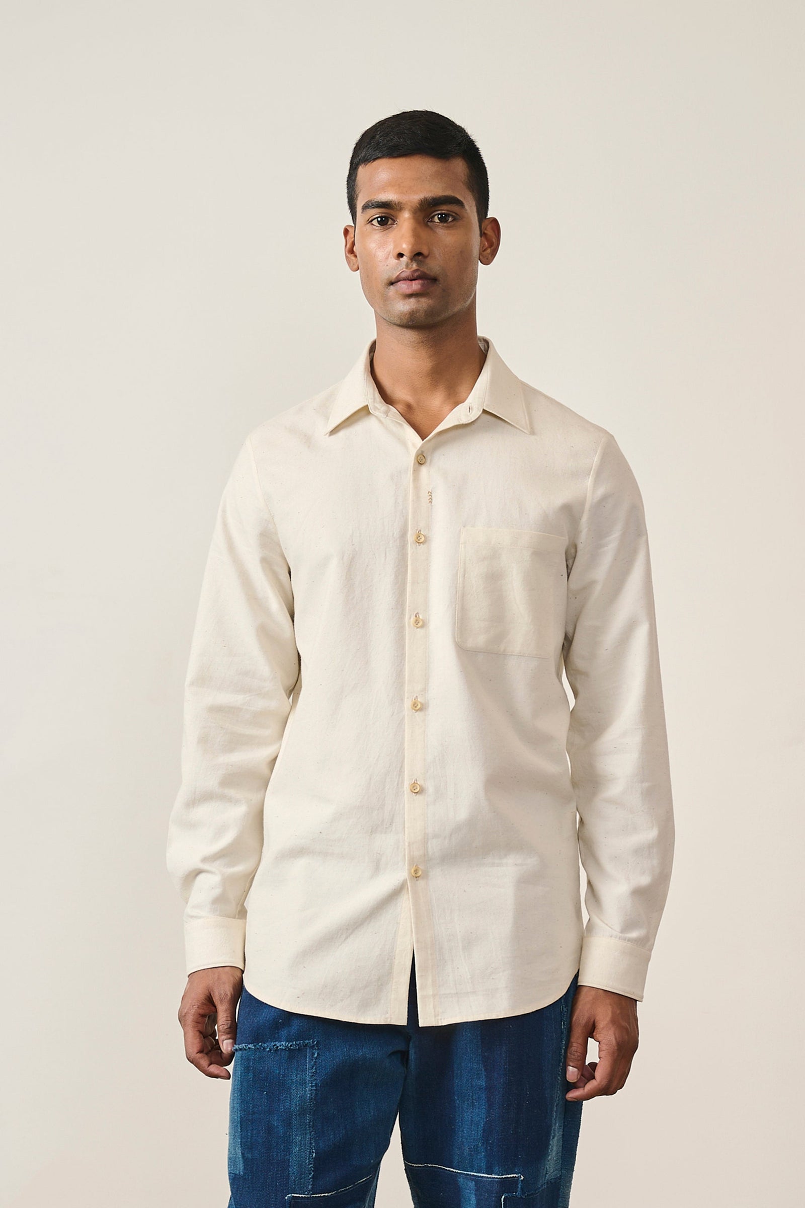 Ecru Relaxed Shirt