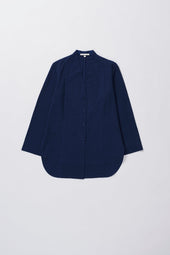 Button Down Tunic in Natural Indigo