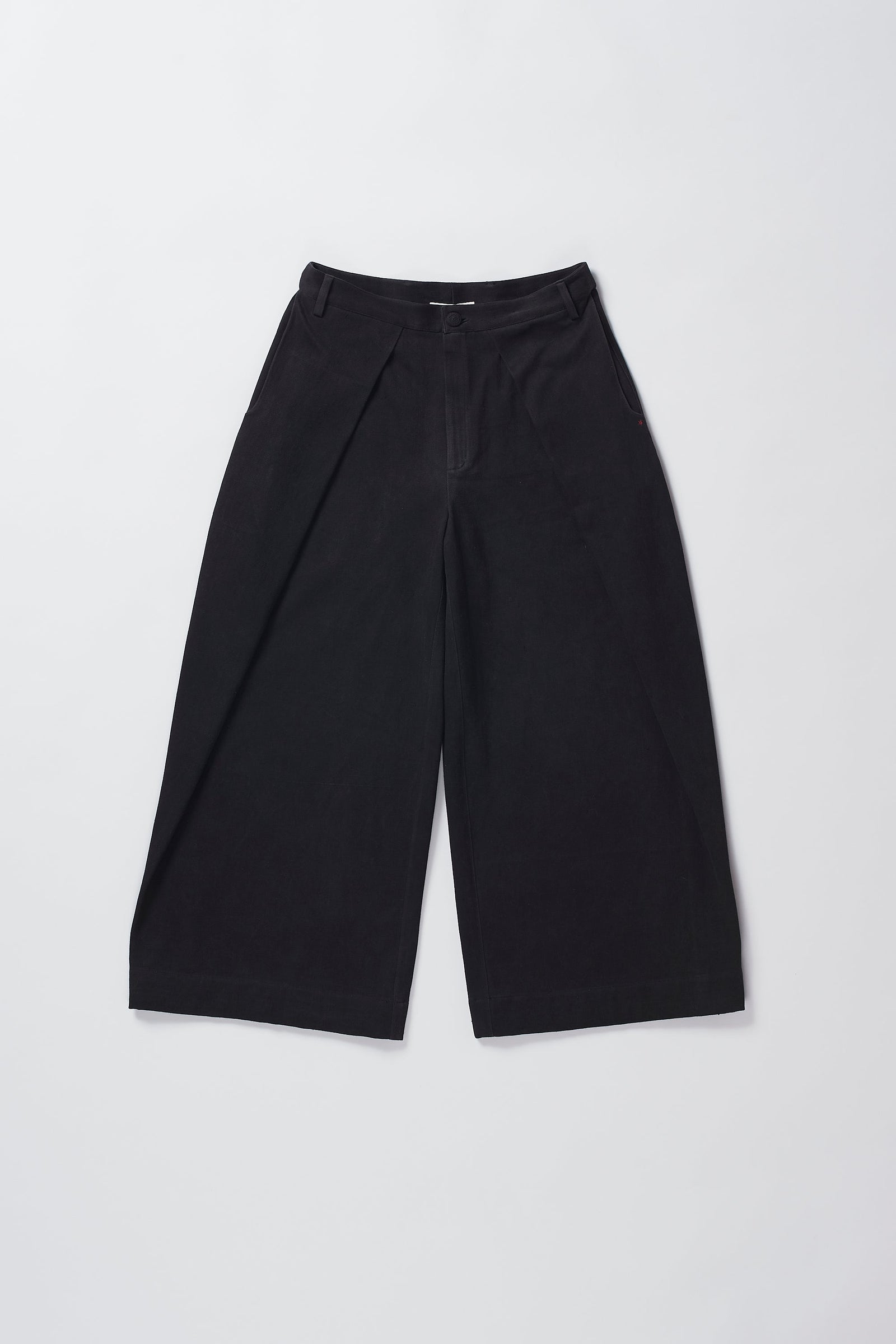 Overlap Pleated Trousers In