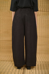 Overlap Pleated Trousers In