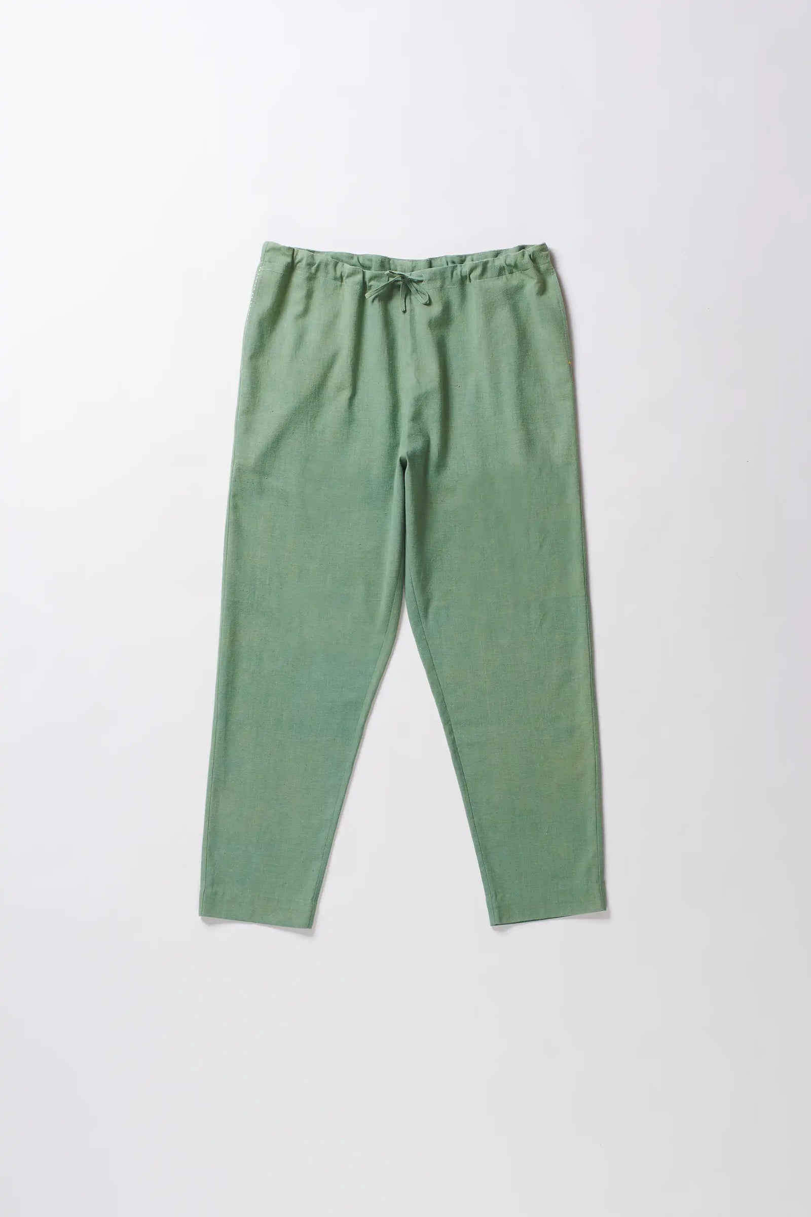 Turf Green Tapered Trouser with Drawstring
