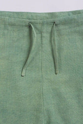 Turf Green Tapered Trouser with Drawstring
