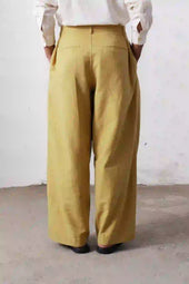 Ochre Wide Trousers