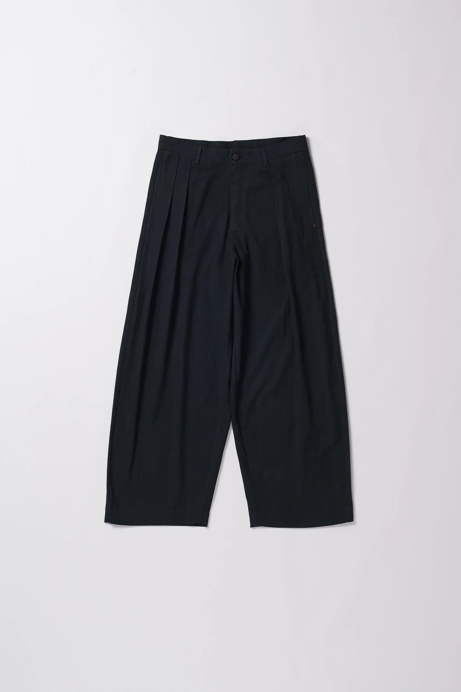 Cotton Pleated Trousers