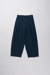 Pleated Trousers Cotton Estate Blue