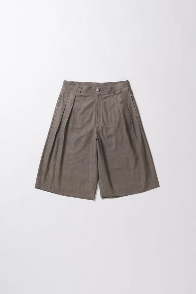 Ash Grey Relaxed Shorts