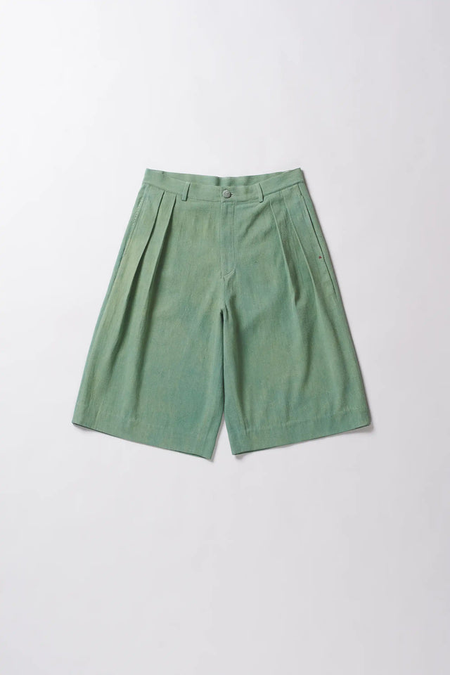 Turf Green Relaxed Shorts