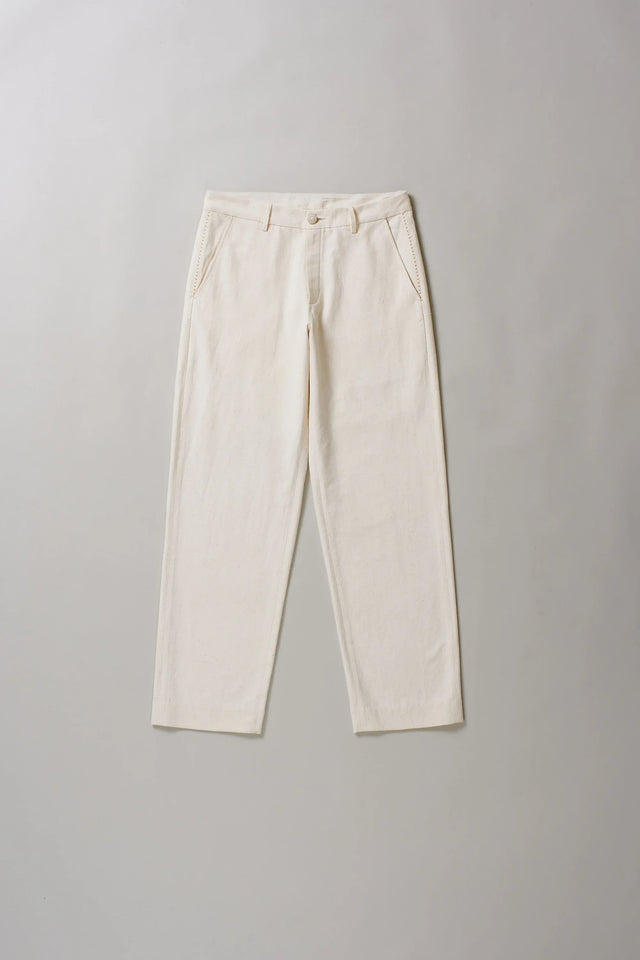 Ecru Cotton Pant