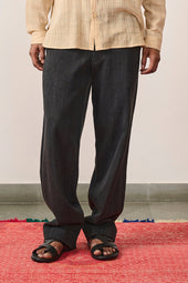 Midnight Indigo Handspun Denim Cotton Pant