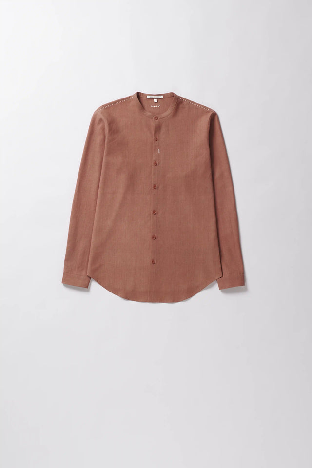 Orange Rust Relaxed Men's Shirt