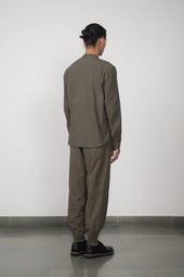 Ash Grey Collar Shirt
