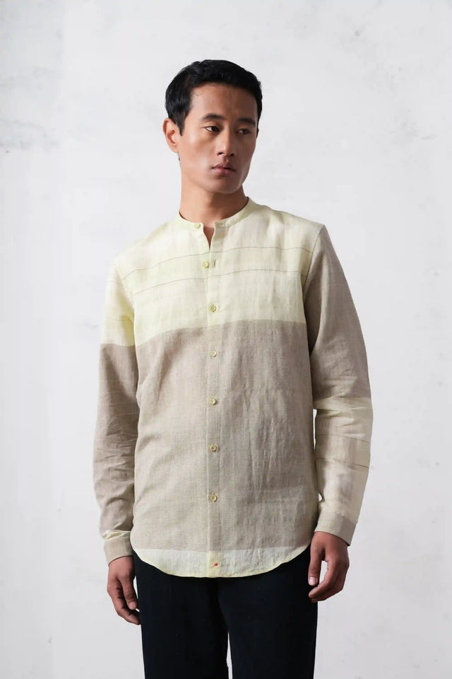 Khaki Green Virgo Men's Shirt