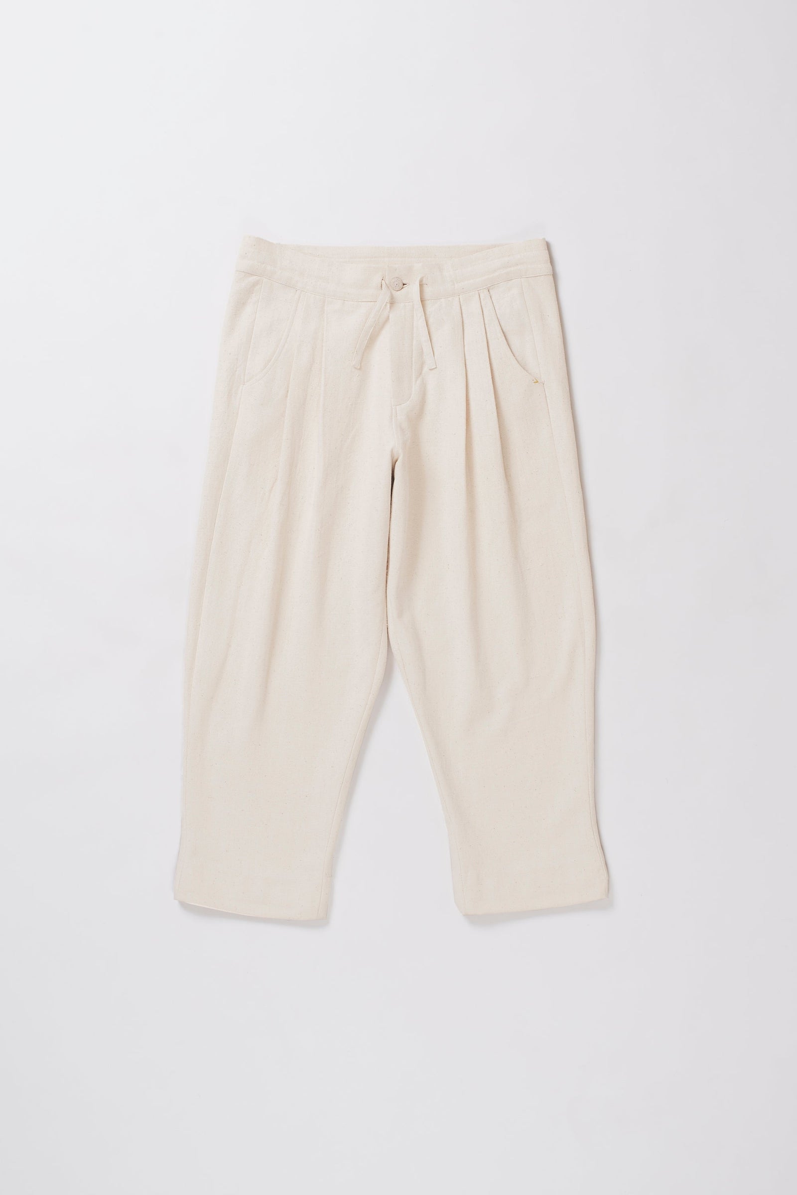 Off White Organic Cotton Wide Leg Trouser